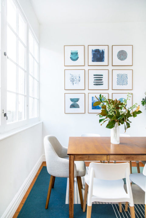 Breakfast nook Playful Modern Kitchen Design and Styled by Los Angeles Interior Designer Kristen Hay of Hayford Interior Design